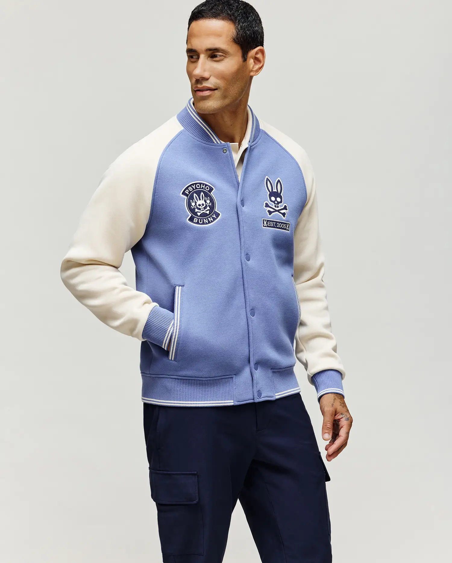 MENS RYDER KNIT VARSITY BOMBER - MO1100034 - Image 4