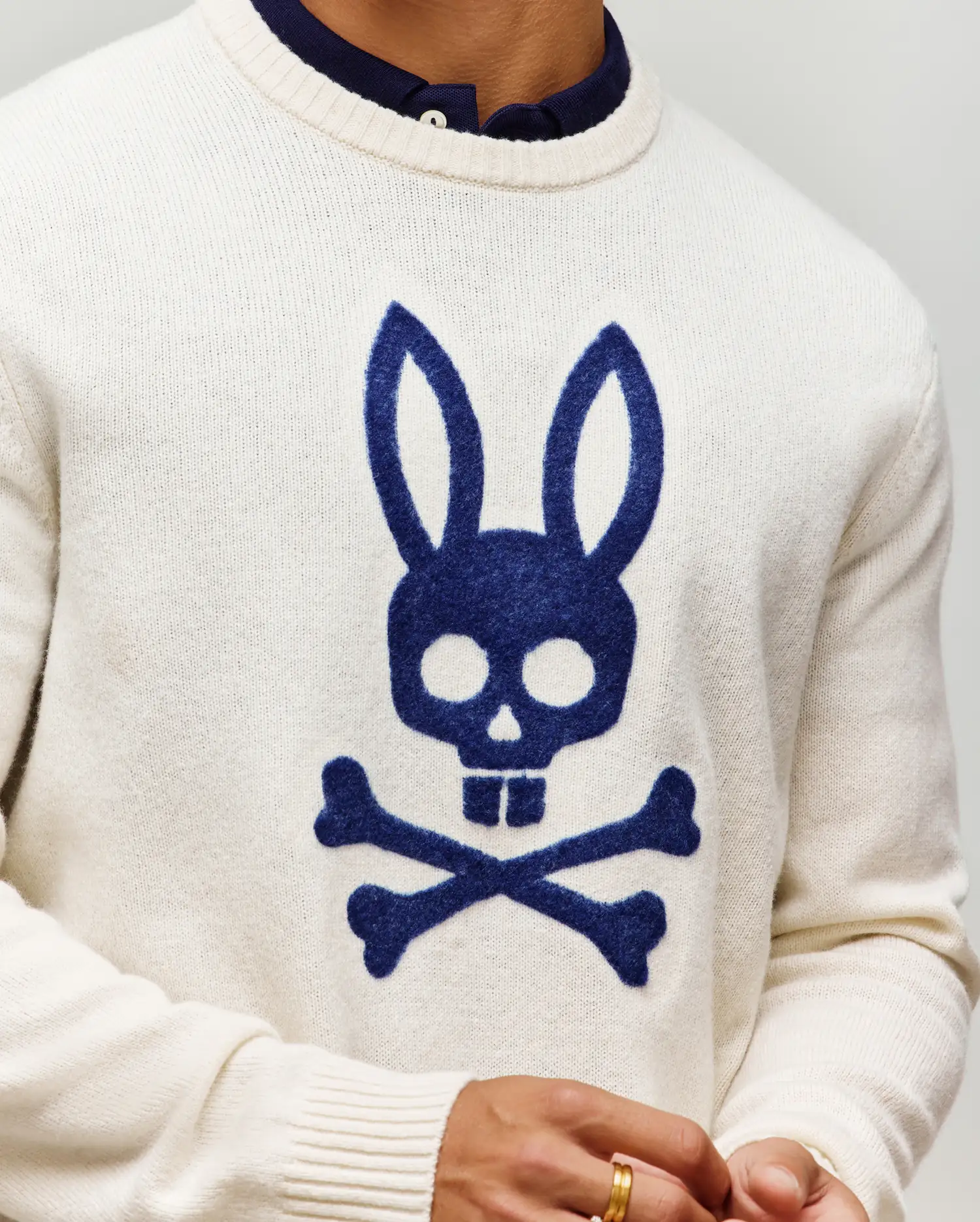 MENS SAXON COZY YARN CREW - MT0400074 - Image 2