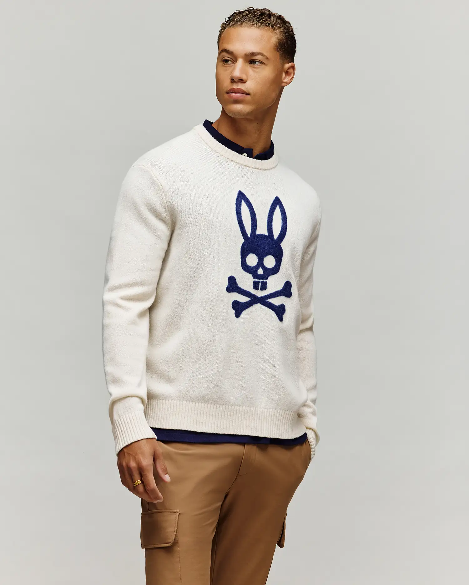 MENS SAXON COZY YARN CREW - MT0400074 - Image 3