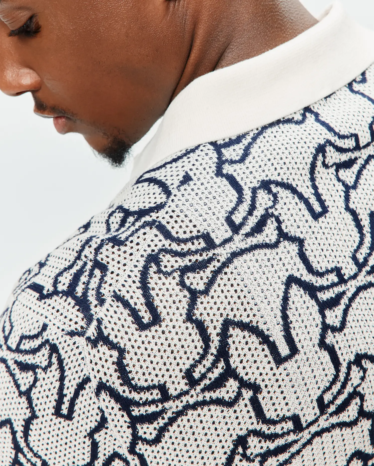 MENS SIDNEY OVERSIZED KNIT POLO - MT0100264 - Image 3
