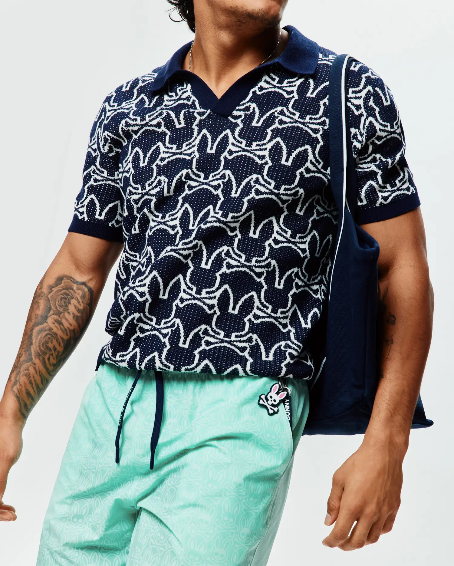 MENS SIDNEY OVERSIZED KNIT POLO - MT0100264 - Image 2