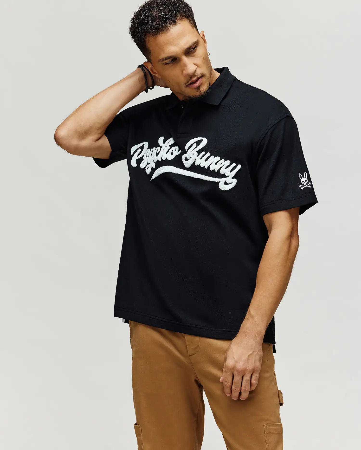 MENS TATE WORDMARK PIQUE POLO - MT0100152