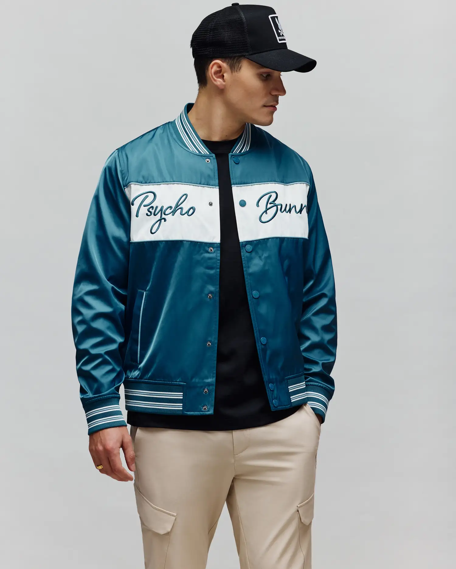 MENS THOMAS SATIN BOMBER - MO1100039 - Image 5