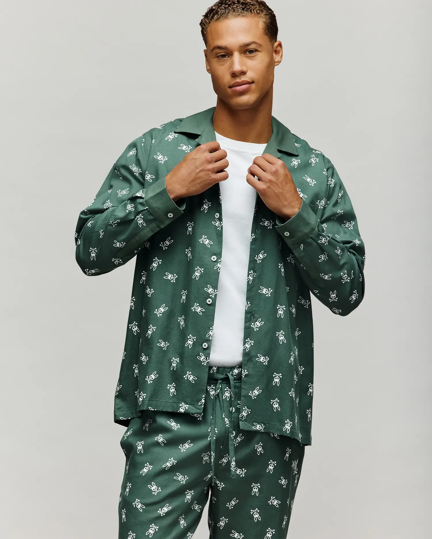 MENS VALEN FLANNEL PAJAMA SET - MO1400015 - Image 2