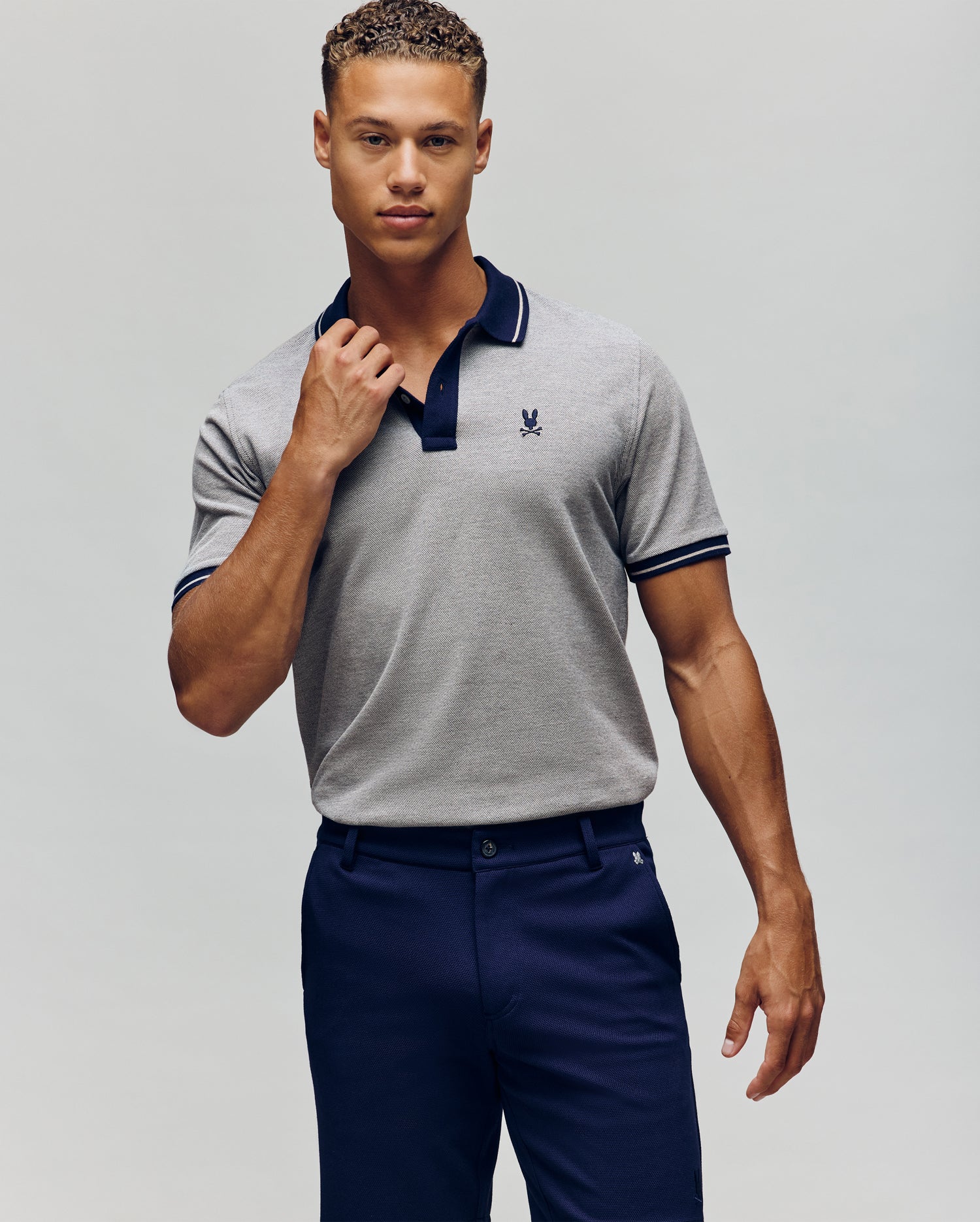QUINTON TEXTURE PIQUE POLO - MT0100003 - Image 2