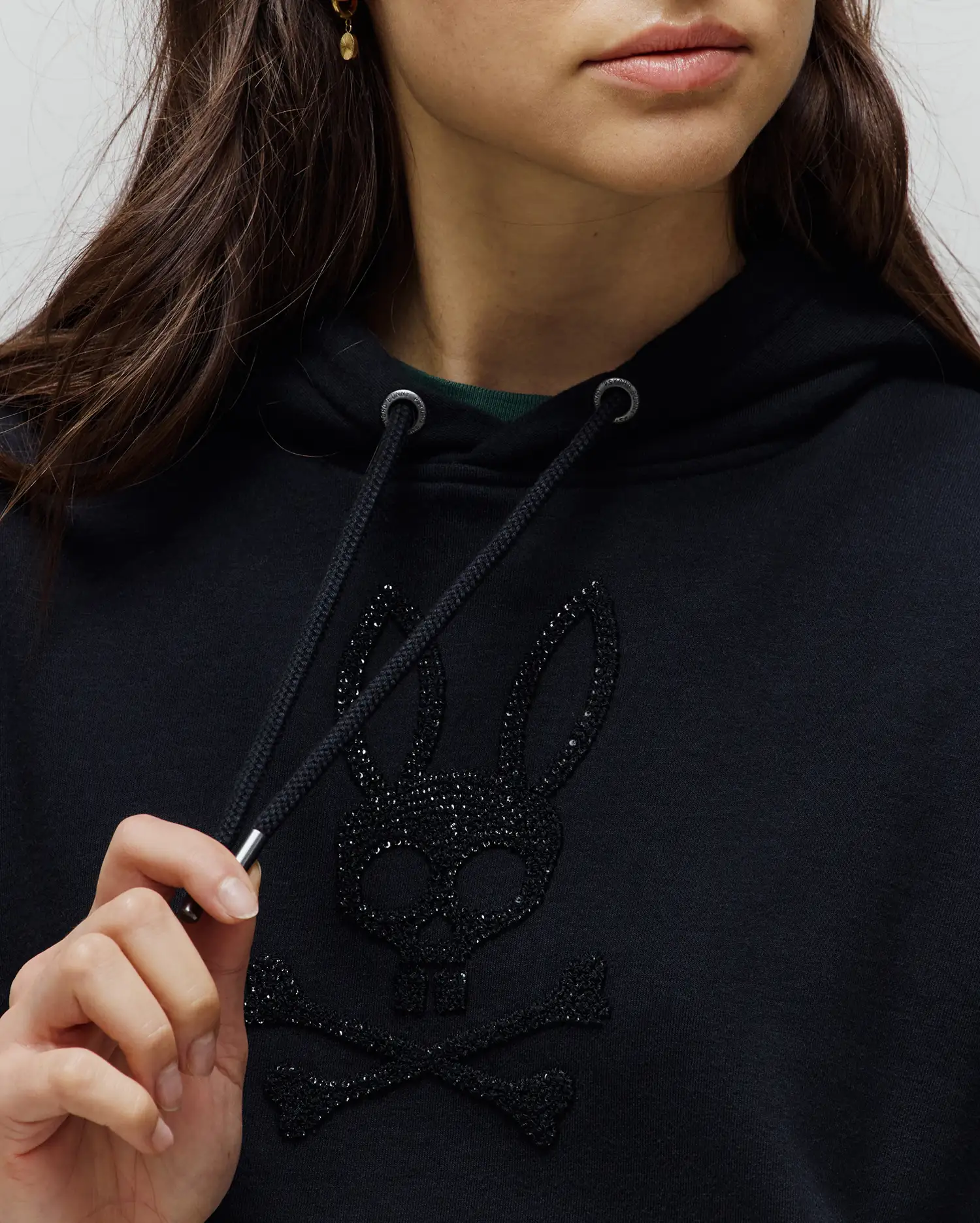 WOMENS ROUX SEQUIN FRENCH TERRY HOODIE - WT0500005 - Image 2