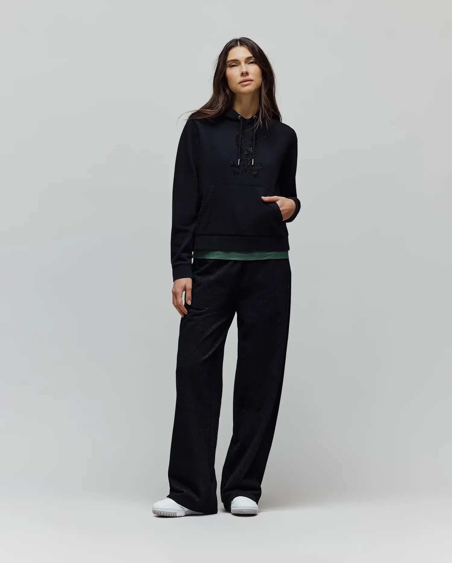 WOMENS ROUX SEQUIN FRENCH TERRY HOODIE - WT0500005 - Image 4